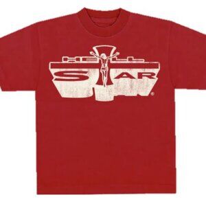 Hellstar “Path to Paradise” x Vintage Star Logo Tee – Red